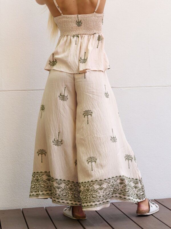 EMBROIDERED PALM PANT - Image 2