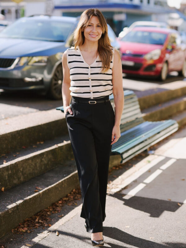 POSH STRIPE VEST