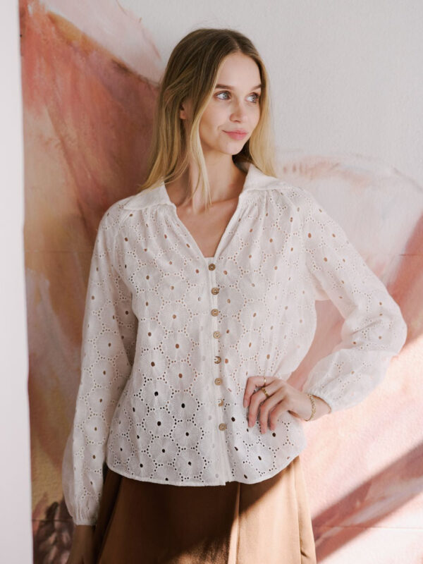 SWAN LACE BLOUSE / 01250024-2