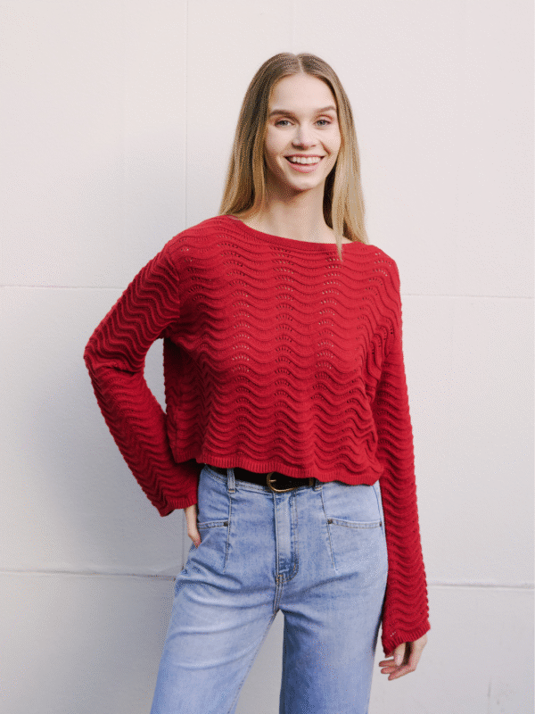OYSTER CROP KNIT / KT17308