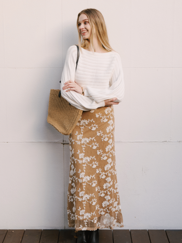 ADORNED SLIP SKIRT