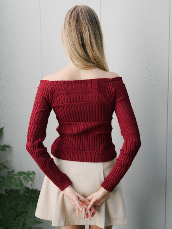 MERLOT KNIT TOP - Image 4