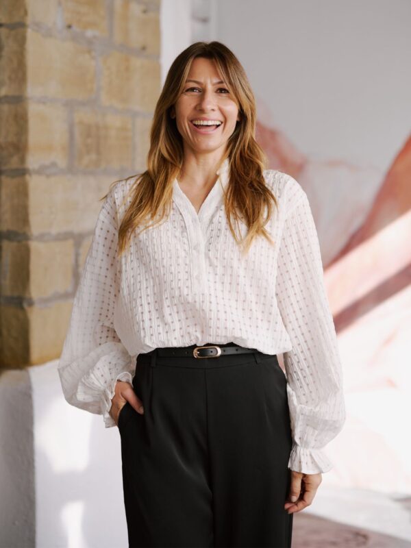 GINGHAM TEXTURE BLOUSE - Image 5