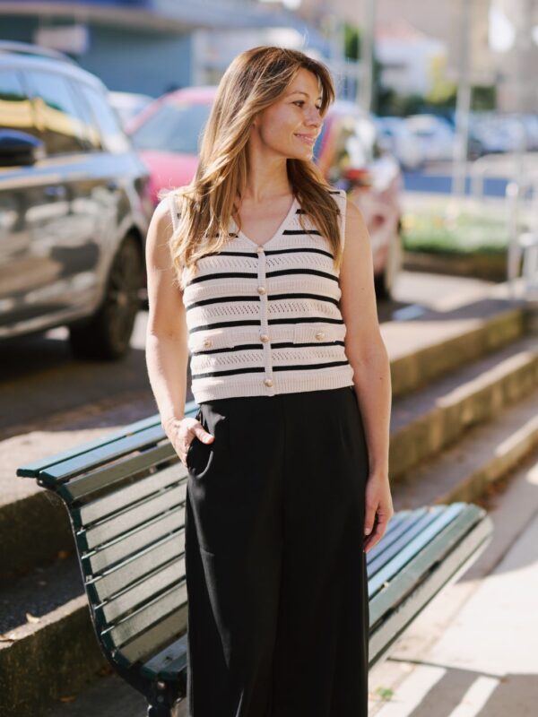 POSH STRIPE VEST - Image 3