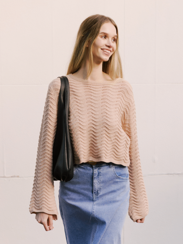 OYSTER CROP KNIT / KT17308 - Image 2
