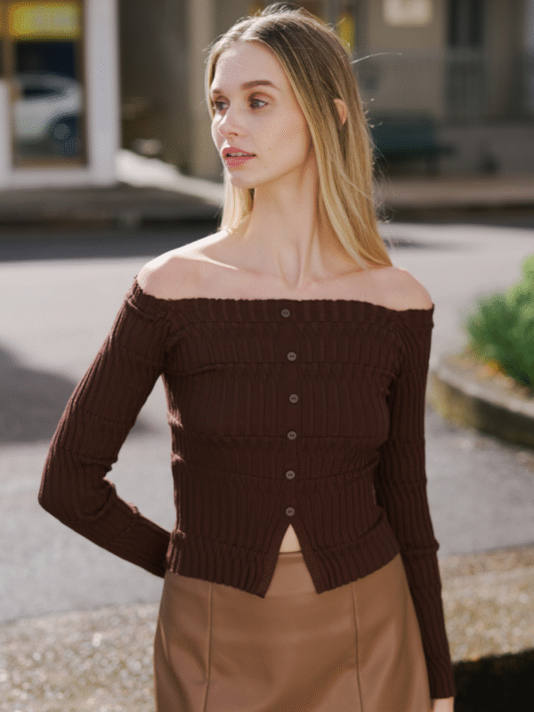 MERLOT KNIT TOP